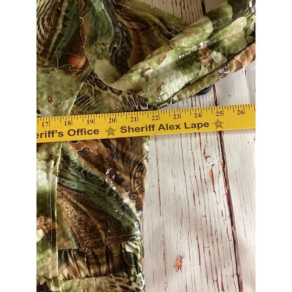 Toni Morgan Jacket Women's L Short Full Zip Floral Animal Print Clear Sequins - Picture 10 of 14